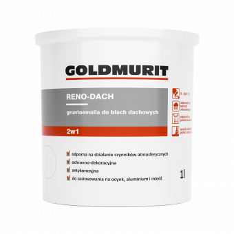 Goldmurit Reno-Dach - farba do dachów brązowy RAL 8019 1l