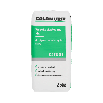 Wysokoelastyczny klej do płytek ceramicznych C2TE S1 szary 25kg