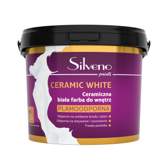 Silveno Ceramic White – ceramiczna biała farba do wnętrz plamoodporna 2,5l