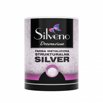 Farba Metaliczna Strukturalna Silver 0,8l